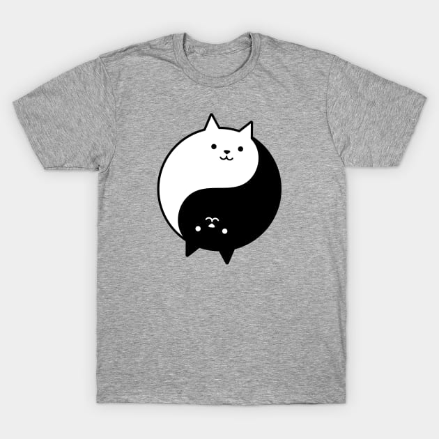 Yin Yang Cats T-Shirt by LoenaStudio